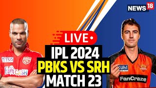 IPL Live Match Today  Punjab vs Hyderabd Live  Punjab Kings Vs Sunrisers Hyderabad  N18L [upl. by Hotchkiss667]