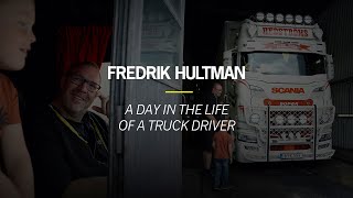 FOLLOW THE SWEDISH TRUCKER FREDRIK HULTMAN ONE DAY AT WORK  WASH FUEL AND LOADING [upl. by Idihsar]