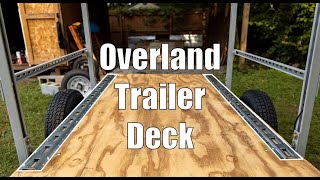 Harbor Freight Overland Trailer Deck and ETrack [upl. by Jeritah766]