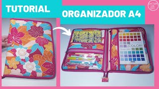 DIY CÓMO HACER UN ORGANIZADOR A4  carpeta organizador A4 [upl. by Aniroc]