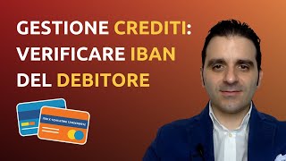 Gestione dei crediti verificare lIBAN del debitore [upl. by Enej281]