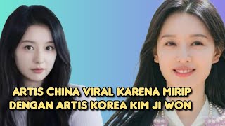 Artis China Viral Karena Mirip dengan Artis Korea Kim Ji Won [upl. by Oretos]