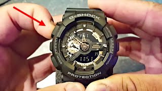 Como Ajustar a Hora do Relógio Casio GShock [upl. by Annaihs]