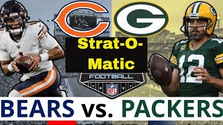 StratOMatic Football PC 2022 Chicago vs 2022 Green Bay [upl. by Nivonod]