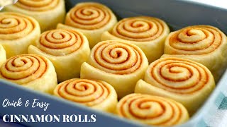 Quick and Easy Homemade Cinnamon Rolls Recipe  Soft and fluffy Cinnamon rolls in 4 simple steps [upl. by Clotilde]