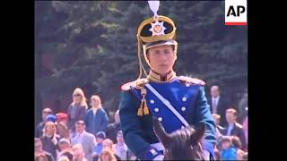 Rarelyseen changing of the guard ceremony at Kremlin [upl. by Aikkin]