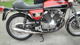 Morini 350 500 Sport startup  ITALIAN MOTOR MAGAZINE [upl. by Groot]