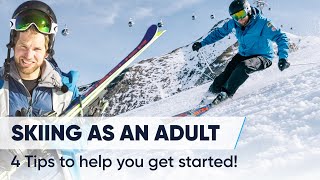 4 EASY TIPS  How to ski as an adult [upl. by Blayne]