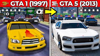 Jogando TODOS os GTA da HISTORIA Fuga 5 estrelas [upl. by Roselin264]