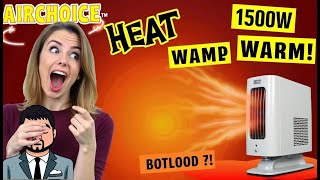 Air Choice 1500W Space Heater Review Quiet amp Portable Heating Solution [upl. by Mont]