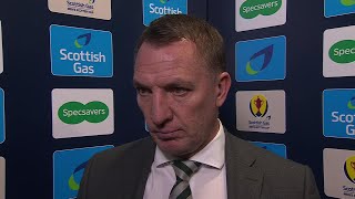 Celtic manager Brendan Rodgers interviewed after Scottish Cup victory against Livingston [upl. by Hara]