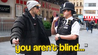 Blind Man Prank On Police [upl. by Cirdec]