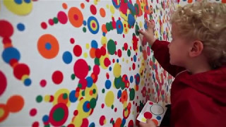 Yayoi Kusamas Obliteration Room  Hirshhorn Museum [upl. by Larochelle]