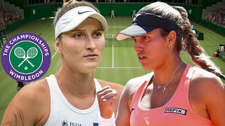 Jessica Bouzas Maneiro vs Markéta Vondroušová  Wimbledon 2024 [upl. by Assirrem]