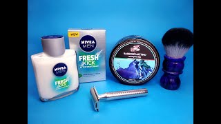 Ξύρισμα με Barbose Mattino TFS  Muhle ROCCA  NIVEA FRESH KICK  Yaqi Timberwolf [upl. by Allys]