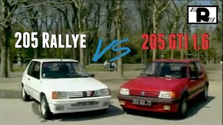 Reportage Peugeot 205 GTI vs 205 Rallye  Rebelcarfr [upl. by Swigart441]