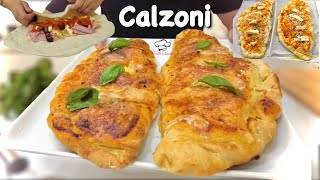 CALZONI al forno GRANDISSIMI in casa come in pizzeria 🍕 [upl. by Philan609]