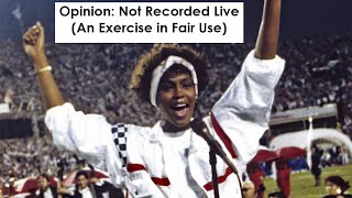 Fighting for Fair Use Whitney Houston LipSynced Super Bowl National Anthem Likely [upl. by Myra138]