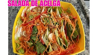 SALADA DE ACELGA DELICIOSA [upl. by Iruahs]