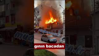 SİMİT FIRININDA YANGIN  Mudanya Güzelyalı [upl. by Anitteb]