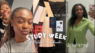 📚STUDY VLOG prepping for exam what I eat winter looks book finds📖 [upl. by Leisam]