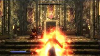 Skyrim  Flame Cloak  Adept Destruction Magic Spell [upl. by Betsy]