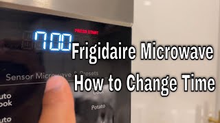 Frigidaire Microwave  How To Change Time [upl. by Amsab181]