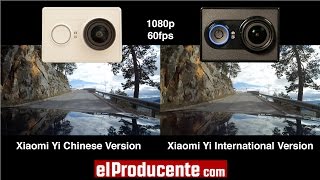 Xiaomi Yi Action Camera Chinese vs International Version  1080p 60fps [upl. by Bonns]