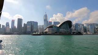 Star Ferry Hong Kong A daytime crossing from Tsim Sha Tsui to Centra [upl. by Bicknell544]