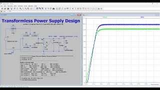 How to Design Transformerless Power Supply Circuit in LTSpice Simulation for LED Strip lights [upl. by Yennep]