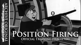 Position Firing  B17 Gunner Training Film 1944 [upl. by Aikemet]