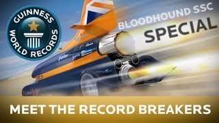 Bloodhound SSC  Guinness World Records  Guinness World Records [upl. by Adleremse]