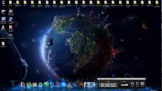 tutorial su come mettere temi personalizzati e winstep nexus su windows 7 [upl. by Ahnavas]