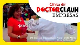 Animaciónes activaciones DOCTOR CLAUN CORPORATIVO Lima Perú para Cooperativa Atlantis D [upl. by Hirsch]