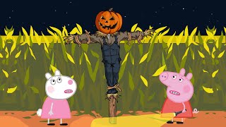 Peppa Pig Scary Stories Halloween Episodes Part1 Cartoon parody [upl. by Sairu]