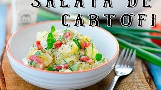 Salata de cartofi cu sunca verdeturi si sos de iaurt [upl. by Nahaj]