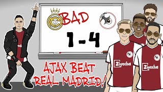 🤯Ajax beat Madrid🤯 REAL ARE BAD Ajax win 41 Champions League Parody Goals Highlights Tadic [upl. by Diogenes859]