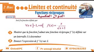 Fonctions réciproques Exercice 1 [upl. by Aliza542]