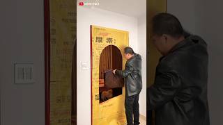 New Automatic Curtain 🤯Carriage House wooden artist ll cartoon shortvideo [upl. by Irtimid]