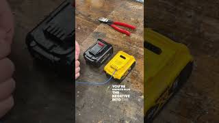 Fixing a dead battery that won’t charge shoptips shophacks batteries batteryhacks [upl. by Canon966]