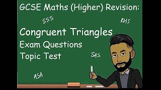 GCSE Maths Revision Congruent Triangles Topic Test NEW 2023 [upl. by Scherle]