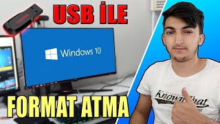 WİNDOWS 10 USB İLE FORMAT NASIL ATILIR  2022 GÜNCEL [upl. by Rosy]