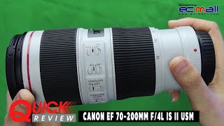 Quick Review  CANON EF 70200MM F4L IS II USM [upl. by Annaiuq]