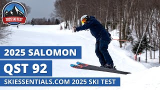 2025 Salomon QST 92  SkiEssentialscom Ski Test Review [upl. by Inuat]