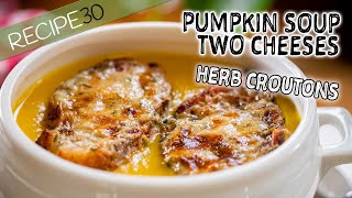 Two Cheese Creamy Pumpkin Soup Italian Style [upl. by Draned]