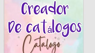 Creador de catálogos en pdf [upl. by Nylrak]