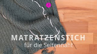 Nähe die Seitennaht mit Matratzenstich zusammen für eine unsichtbare Naht [upl. by Danna977]