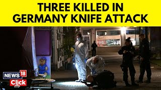 Germany News  3 Killed Several Injured In Knife Attack At Festival In Germanyd Election Win  N18G [upl. by Files]