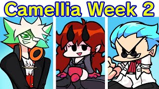 Friday Night Funkin VS Camellia Full Week 12 FNF ModHardCamellia Week 2 RemixHalloween Songs [upl. by Minette]