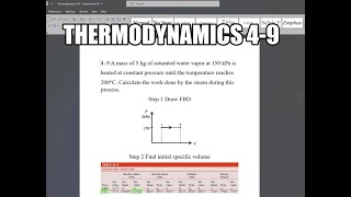 Thermodynamics 49 A mass of 5 kg of saturated water vapor at 150 kPa isheated at constant [upl. by Chester]